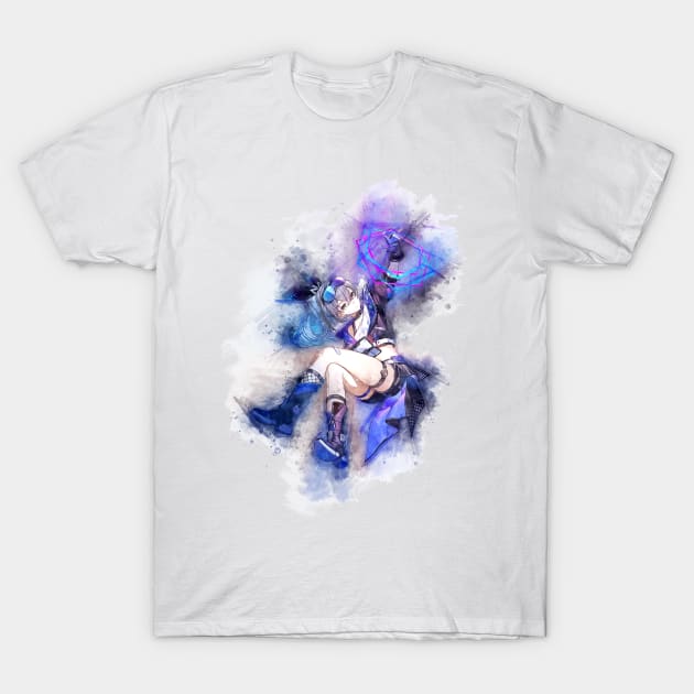 Silver Wolf - Honkai Star Rail (Watercolor) T-Shirt by Stylizing4You